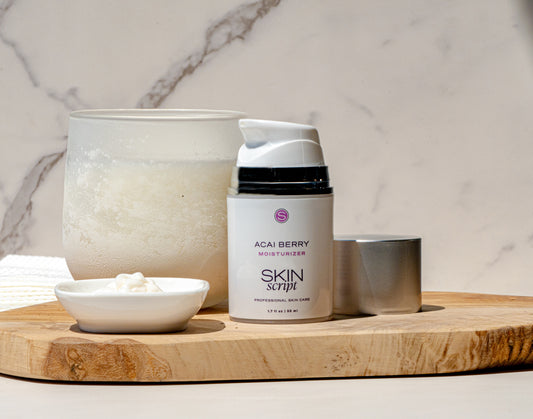 acai berry moisturizer skin script professional skin care esthetician skincare