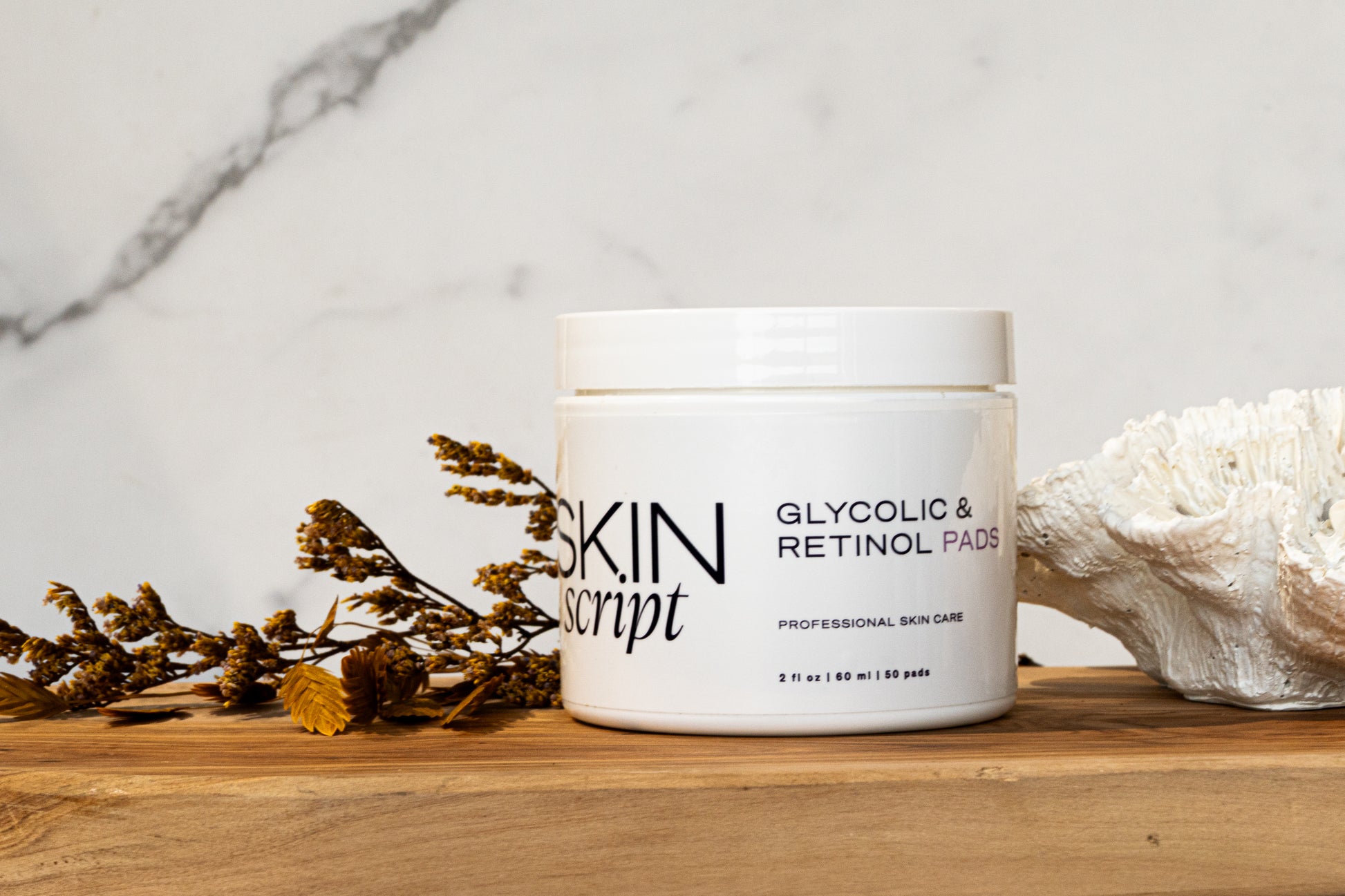 glycolic and retinol pads skin script professional skincare skin care esthetician